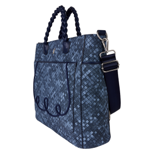 Loungefly Faux Denim Convertible Backpack & Tote Crossbody Bag