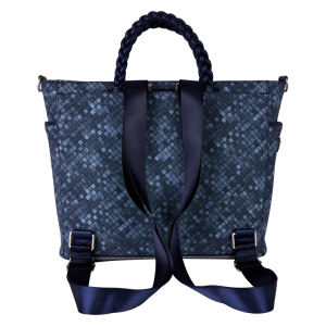 Loungefly Faux Denim Convertible Backpack & Tote Crossbody Bag