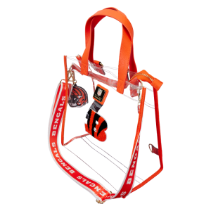 NFL Cincinnati Bengals Clear Convertible Backpack & Tote Crossbody Stadium Bag