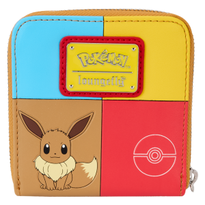 Pokémon Color Block Starters Zip Around Wallet