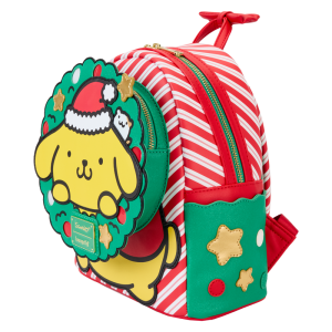 Sanrio Exclusive Pompompurin Santa Hat Light Up Mini Backpack