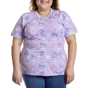 Sanrio Kuromi Carnival All-Over Print Unisex Ringer Tee 