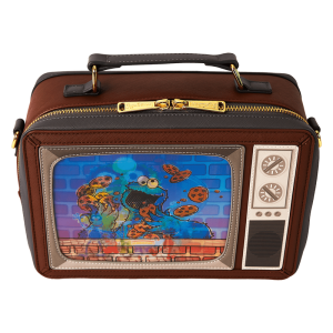Sesame Street Lenticular Retro TV Triple Lenticular Crossbody Bag