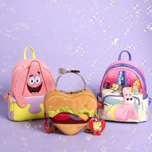 SpongeBob SquarePants Krabby Patty Plush Heart Figural Crossbody Bag