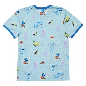 Finding Nemo 20th Anniversary Bubbles All-Over Print Unisex Ringer Tee 