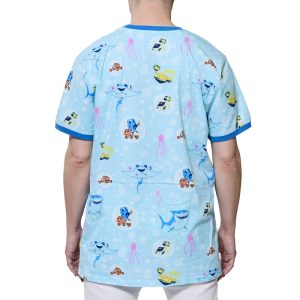 Finding Nemo 20th Anniversary Bubbles All-Over Print Unisex Ringer Tee 