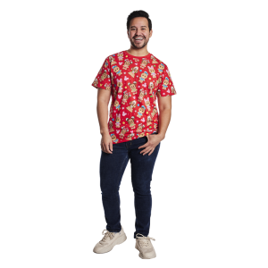 Mickey & Friends Gingerbread Cookie All-Over Print Unisex Tee 