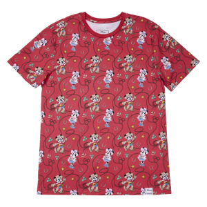 Western Mickey & Minnie Lasso All-Over Print Unisex Tee 