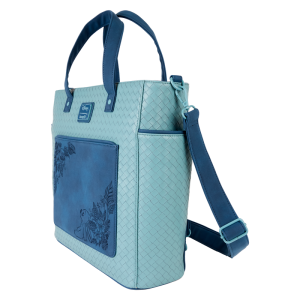 Stitch Embroidered Floral Convertible Backpack & Tote Crossbody Bag