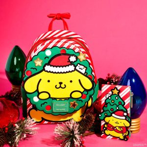 Sanrio Exclusive Pompompurin Santa Hat Light Up Mini Backpack